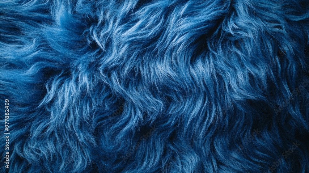 A creative concept featuring a blue animal fur texture, showcasing wool close-up, perfect for banners, flyers, or posters A creative concept featuring a blue animal fur texture, showcasing wool close-up, perfect for banners, flyers, or posters