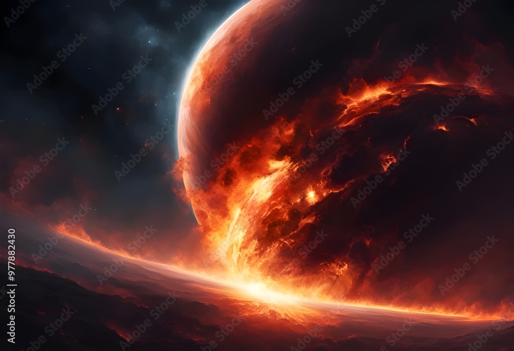 Two Planets Colliding - Great for Sci-fi Projects and Astronomy and Physics Lovers Two Planets Colliding - Great for Sci-fi Projects and Astronomy and Physics Lovers