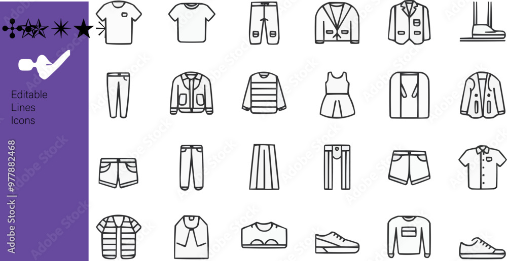 Shopping Line Editable Icons set. Vector illustration in modern thin line style of marketing icons: payment methods, pictograms and infographic for mobile applications, and types of goods Shopping Line Editable Icons set. Vector illustration in modern thin line style of marketing icons: payment methods, pictograms and infographic for mobile applications, and types of goods