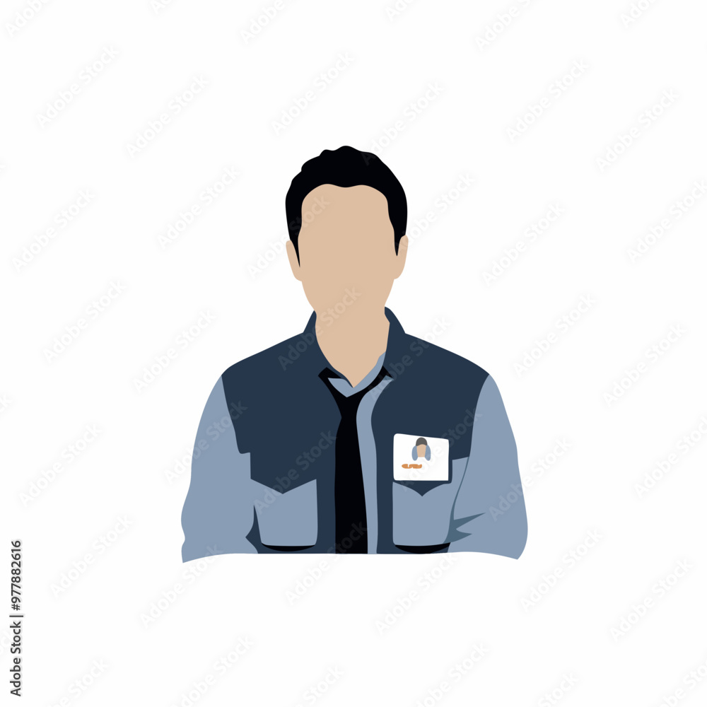 Anonymous man in uniform with a tie on a plain background for copy space
Anonymous man in uniform with a tie on a plain background for copy space