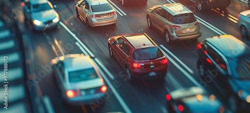 Dynamic Traffic Scene from Street Level in Bustling City Center