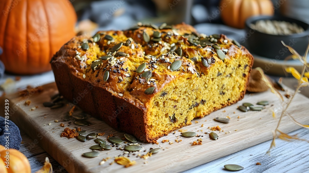 Pumpkin bread with seeds Pumpkin bread with seeds