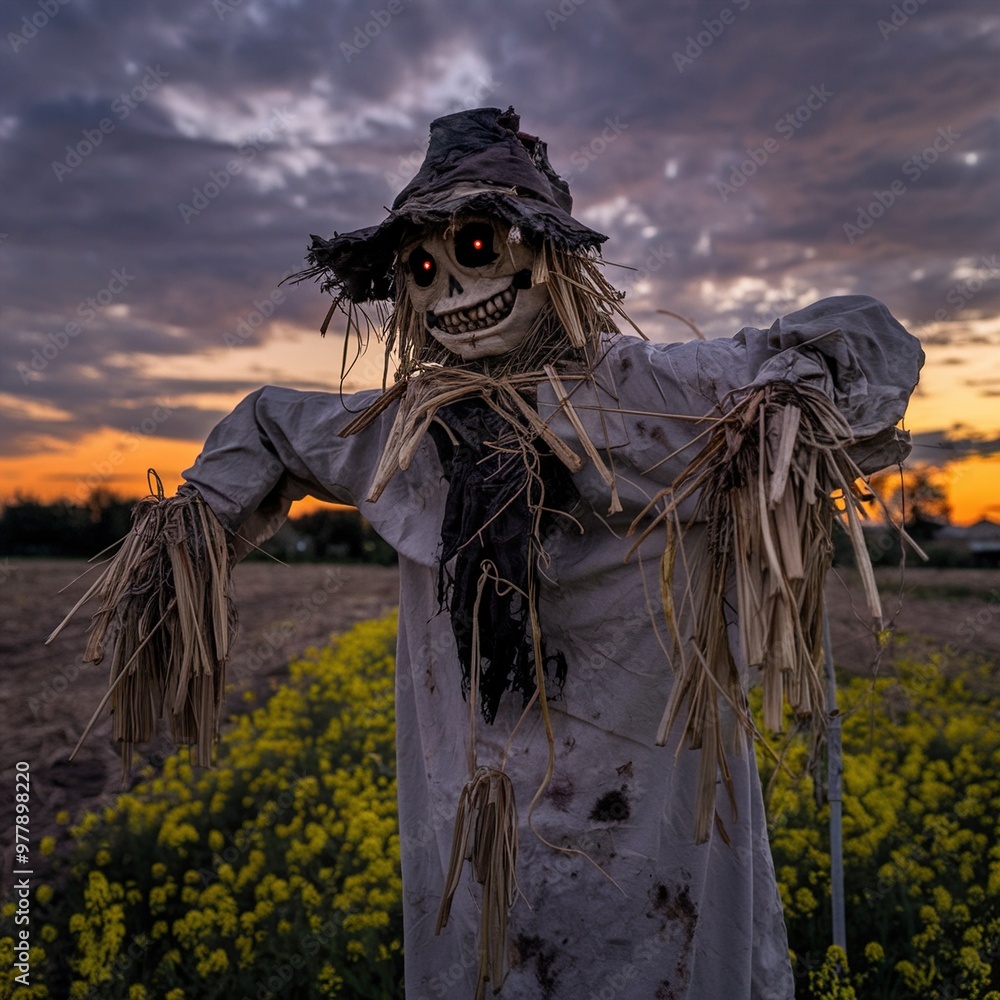 Fototapeta premium Halloween scarecrow