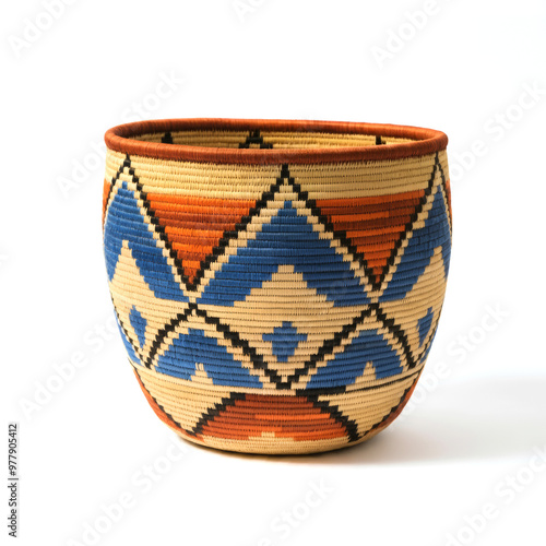 South African Ndebele Woven Basket