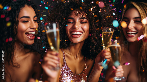 The beautiful woman at the party