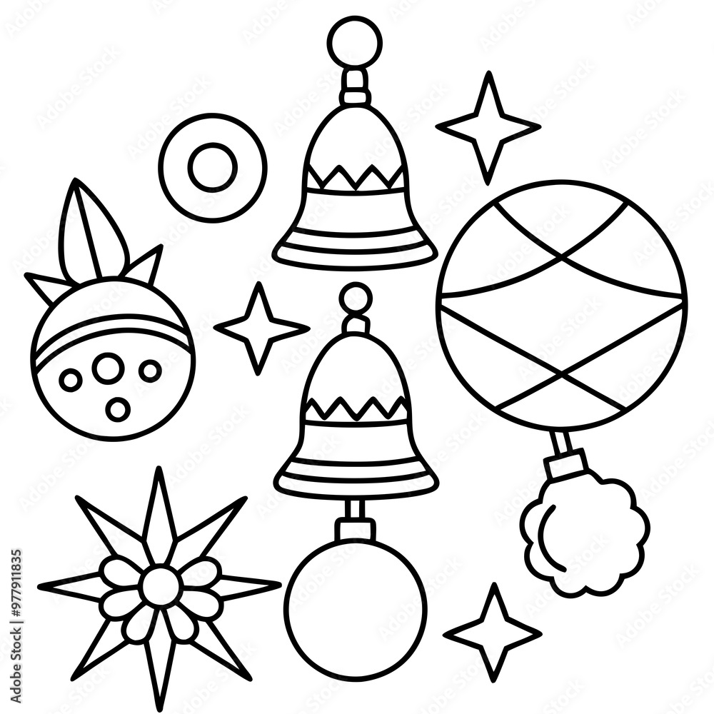 Festive Ornaments Pattern Vector Festive Ornaments Pattern Vector