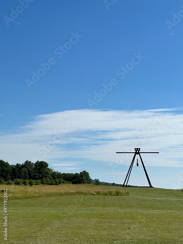 windmill on a field