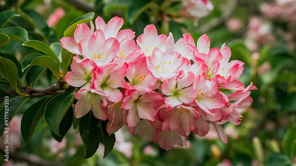 Obraz premium Flowering branch of a fruit tree