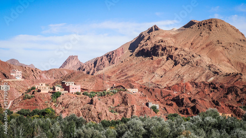 The desert landscape of Southern Morocco