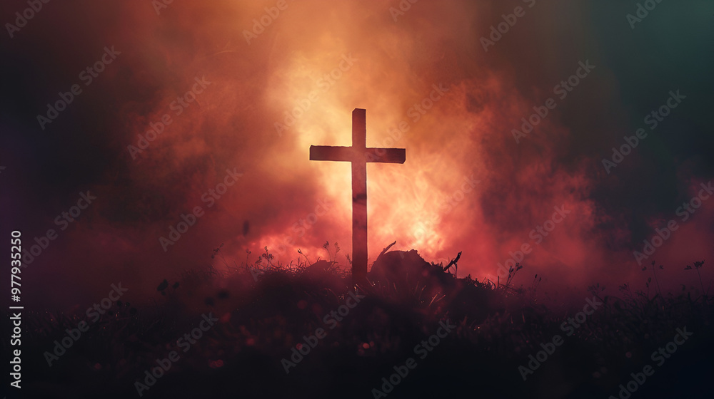 Holiday Cross for Good Friday. The crucifixion of Jesus Holiday Cross for Good Friday. The crucifixion of Jesus