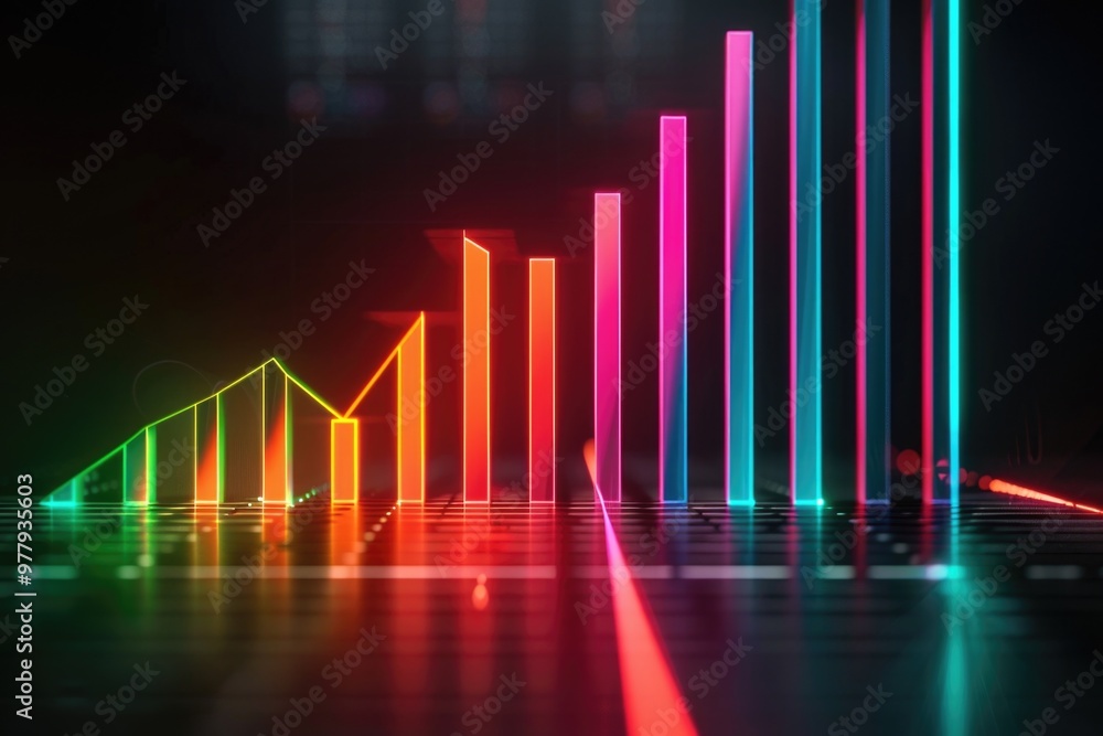 A person standing in front of a long line of neon lights, possibly at an event or festival A person standing in front of a long line of neon lights, possibly at an event or festival