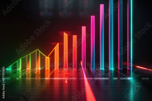 Wallpaper Mural A person standing in front of a long line of neon lights, possibly at an event or festival Torontodigital.ca