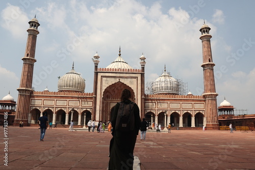 Largest mosque of India Jama Masjid photo