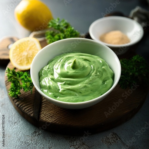 Green mayonnaise / green cream