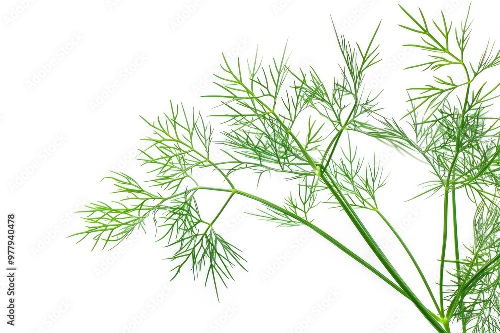 Naklejka premium A detailed view of a single leaf with green foliage, suitable for use in illustrations or designs related to nature and the outdoors