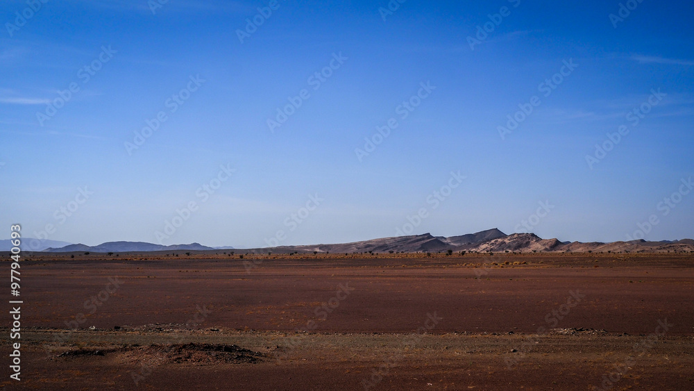 The Sahara Desert en route to Erg Chigaga in Morocco The Sahara Desert en route to Erg Chigaga in Morocco