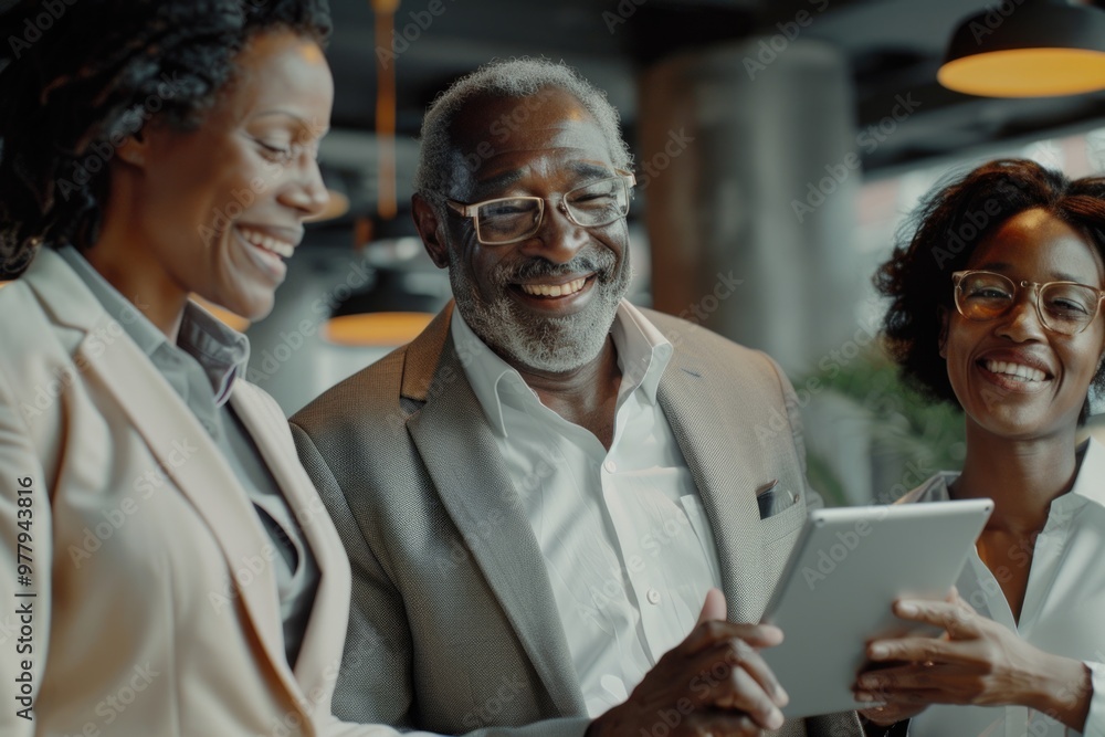 © Fotograf - Group of three people standing side by side, possibly waiting for something or enjoying each other's company © Fotograf - Group of three people standing side by side, possibly waiting for something or enjoying each other's company
