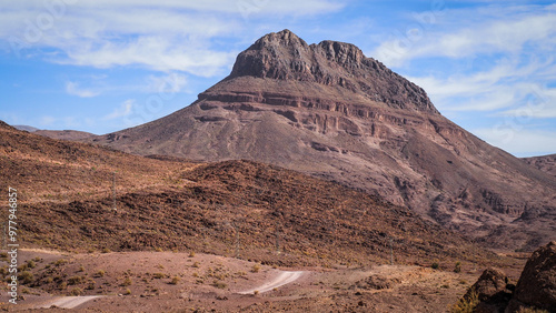 The landscape of Saghro Mountains in Morocco photo