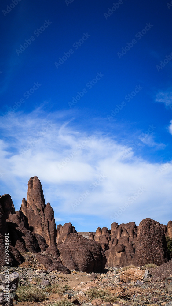 Fototapeta premium The landscape of Tislite Gorge in Morocco