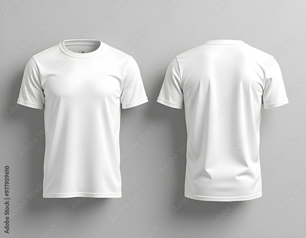 white T-Shirt front and back, blank Mockup white T-Shirt front and back, blank Mockup