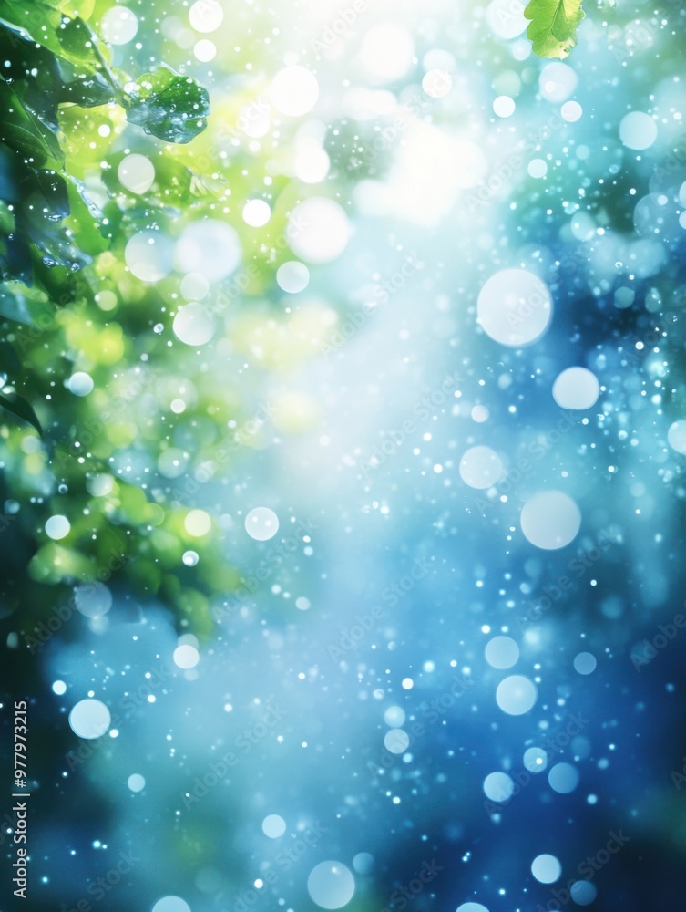 Blurry image of a tree with leaves Blurry image of a tree with leaves