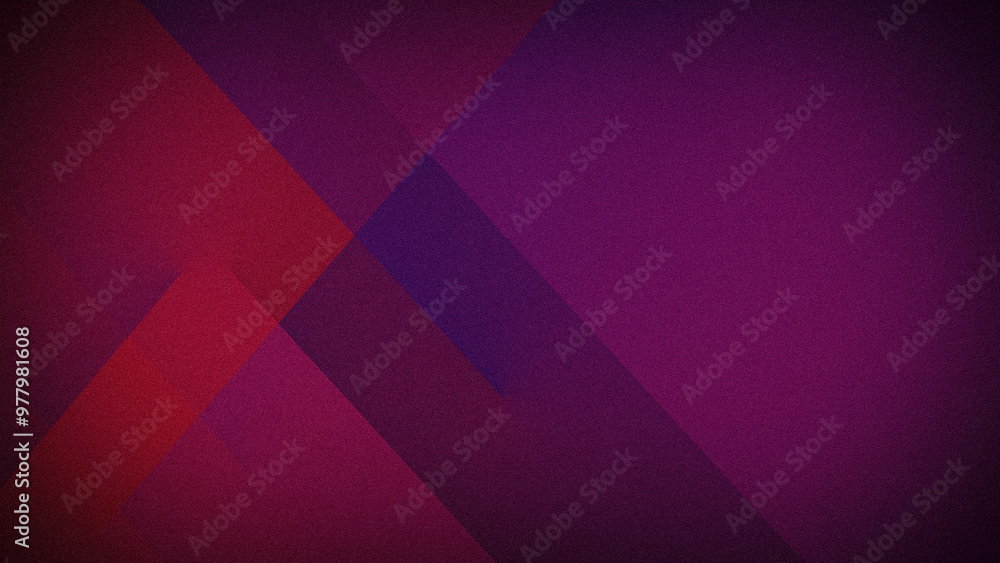 Obraz premium A deep abstract gradient with bold red and purple hues in geometric patterns, enhanced by a grainy texture, perfect for moody and dynamic backdrops