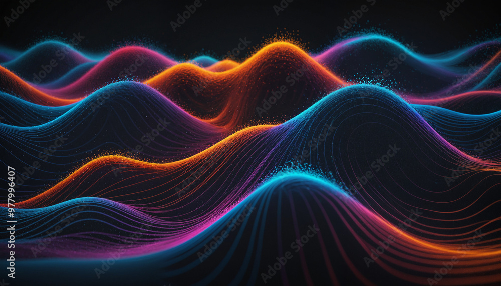 Obraz premium Musical Waves