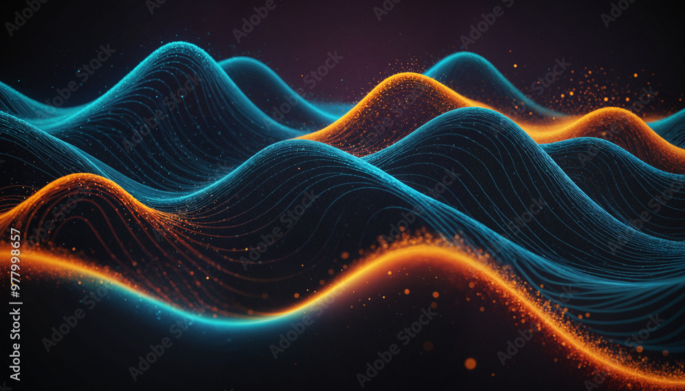 Beautiful wavelike illustrations for background Beautiful wavelike illustrations for background
