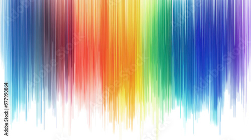 colorful vertical lines in a spectrum forming an abstract pattern