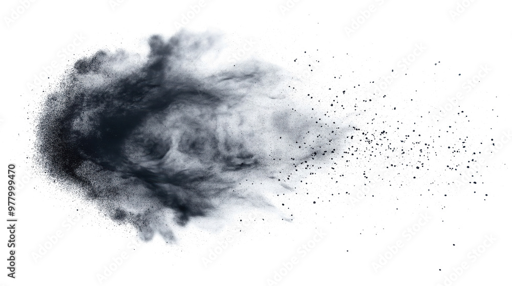 explosion of black powder dissolving into dust particles isolated png transparent background explosion of black powder dissolving into dust particles isolated png transparent background