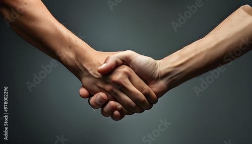  handshake emblem of partnership and collaboration