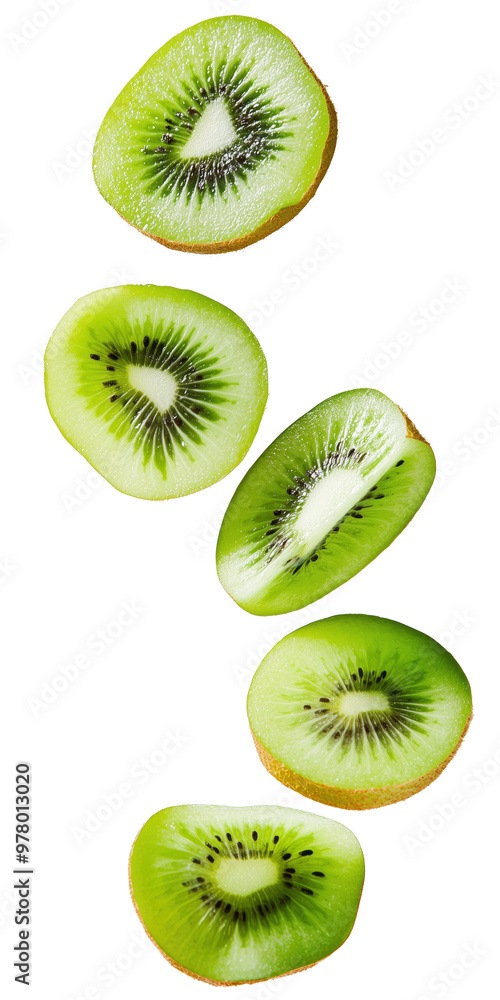 Fresh kiwi slices, transparent background (PNG) Fresh kiwi slices, transparent background (PNG)
