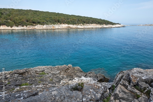 Amazing view of Emplisi Fiskardo Beach, Cephalonia, Greece