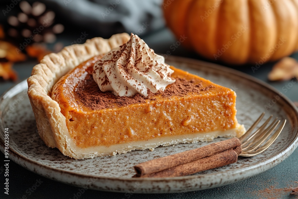 pumpkin pie with whipped cream pumpkin pie with whipped cream