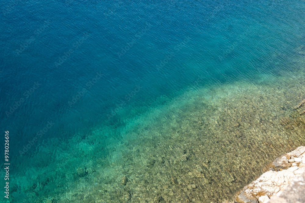 Obraz premium Amazing view of Foki Fiskardo Beach, Cephalonia, Greece