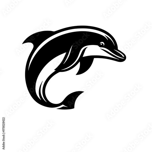 "Surfing the Waves: A Dolphin Vector's Journey"