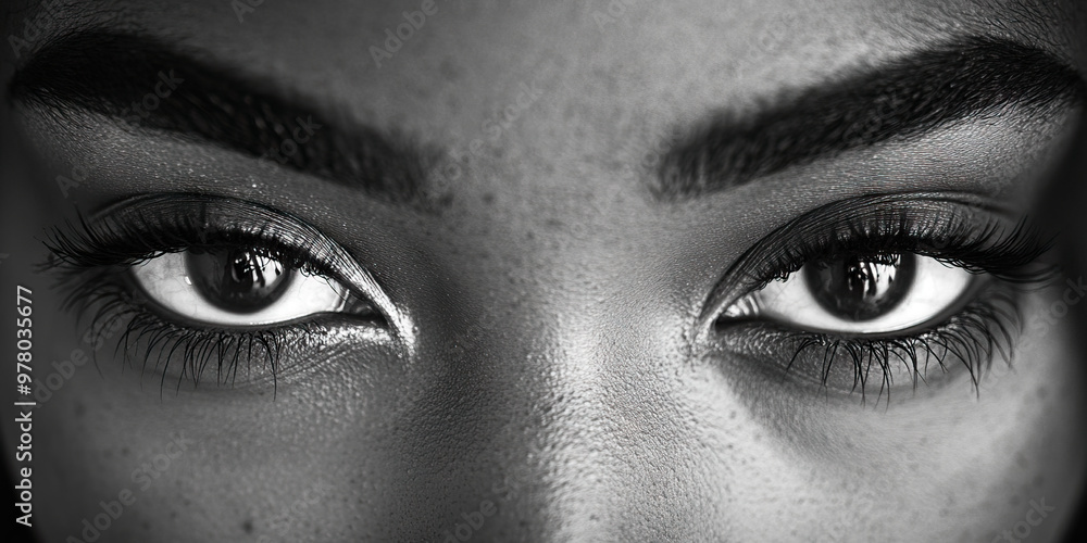 Intoxicating Eyes of Desire: A close-up shot of passionate eyes, framed by long eyelashes and rosy cheeks. Intoxicating Eyes of Desire: A close-up shot of passionate eyes, framed by long eyelashes and rosy cheeks.