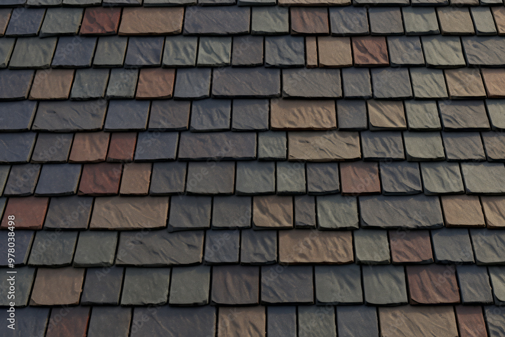 Processed collage of slate roof tiles surface texture. Background for banner, backdrop or texture Processed collage of slate roof tiles surface texture. Background for banner, backdrop or texture