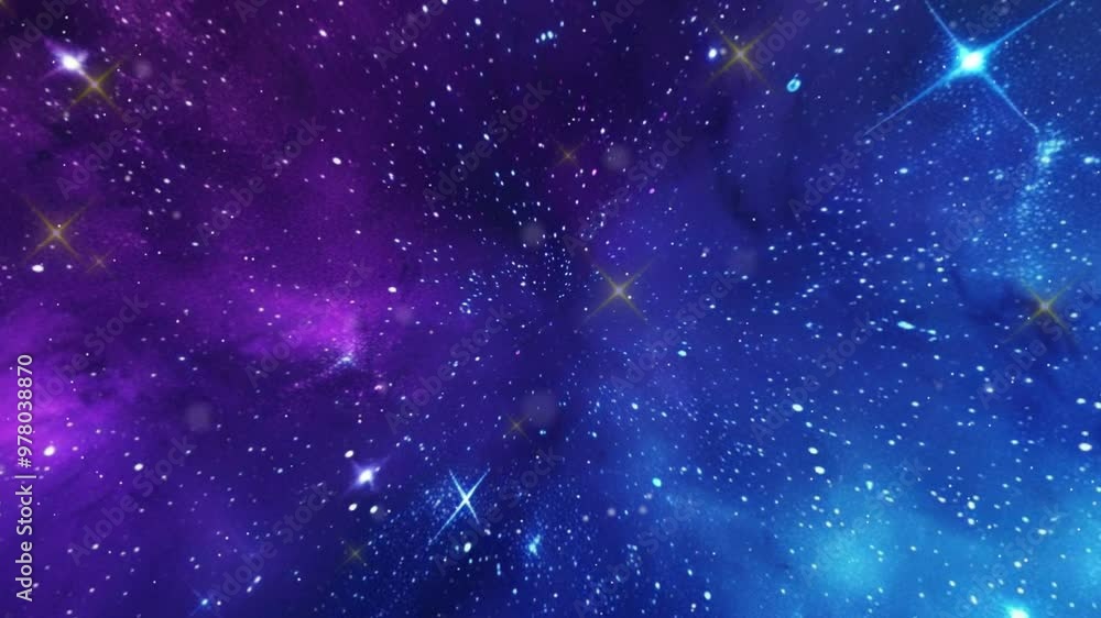 Traveling through star fields in space. Deep Space Nebula Loop background with glowing star and plasma. Galaxy astronomy exploration. Traveling through star fields in space. Deep Space Nebula Loop background with glowing star and plasma. Galaxy astronomy exploration.