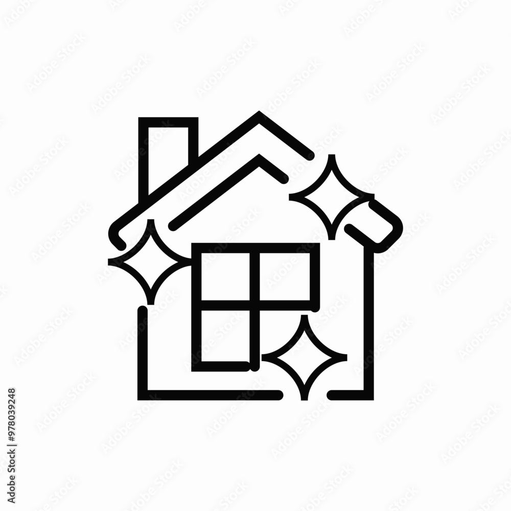 clean house cleaning icon sign vector clean house cleaning icon sign vector