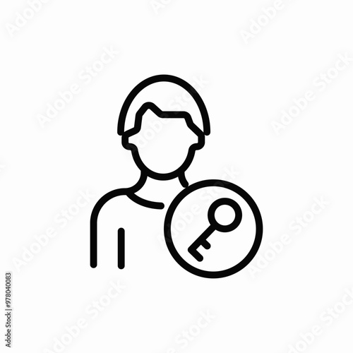 user key solution icon sign vector