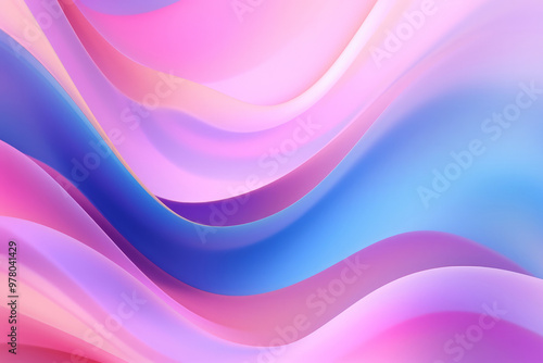 Abstract waves shape glowing in ultraviolet spectrum. Background for banner, backdrop or texture