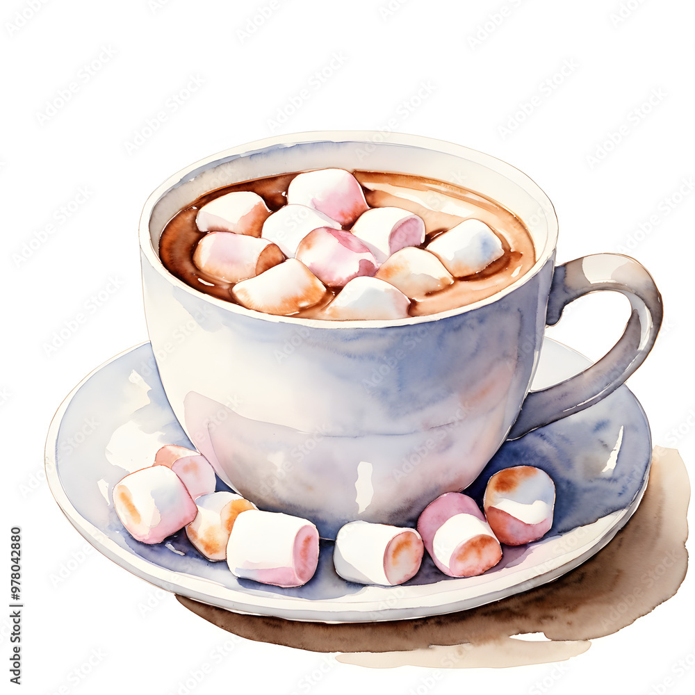 illustration of a cup of hot cocoa illustration of a cup of hot cocoa