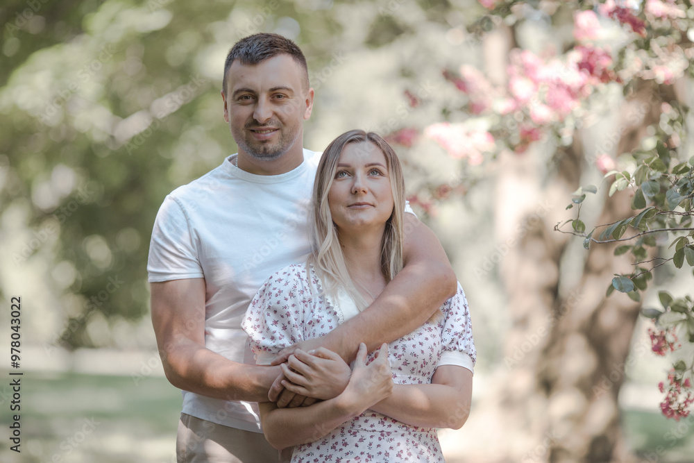 Happy couple at public park. Loving young couple having fun outdoors Happy couple at public park. Loving young couple having fun outdoors