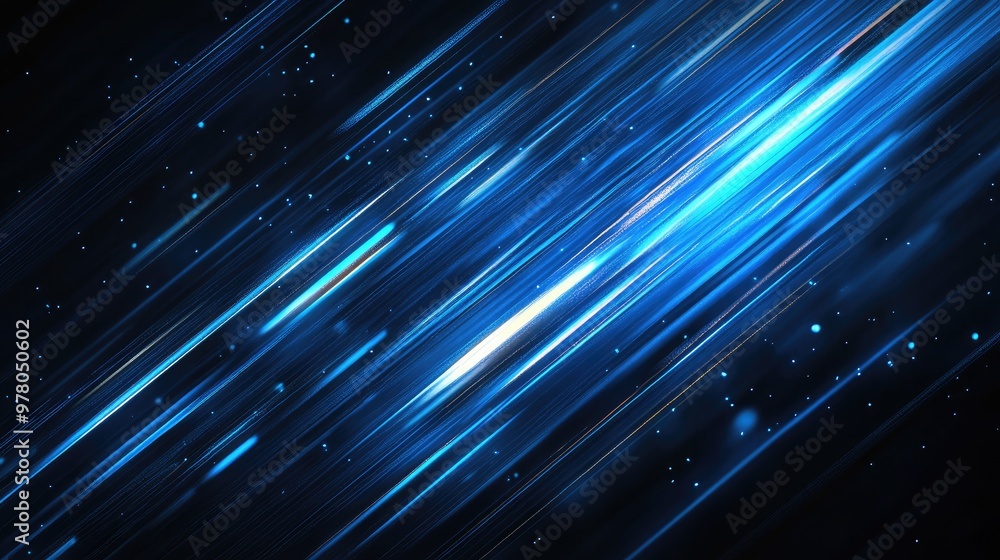 Abstract blue lines on dark background. Perfect for technology, speed, or futuristic concepts. Abstract blue lines on dark background. Perfect for technology, speed, or futuristic concepts.