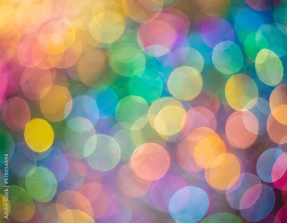 Rainbow bokeh background with depth of field for a soft and colorful ambiance Rainbow bokeh background with depth of field for a soft and colorful ambiance