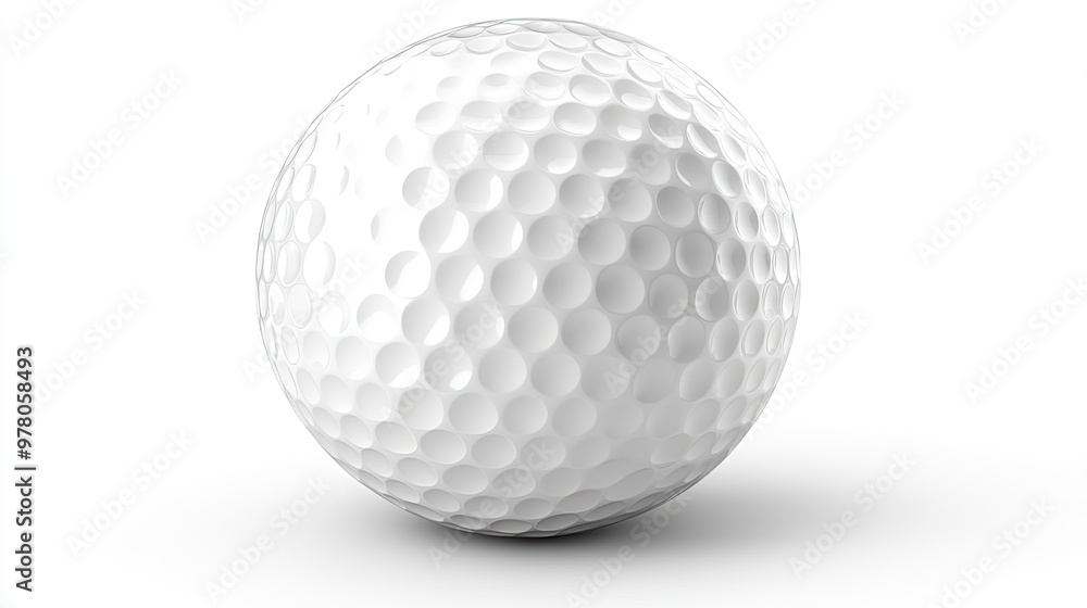 Golf ball, on the white background Golf ball, on the white background