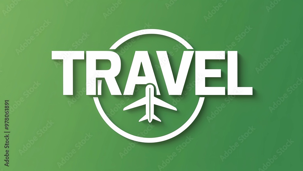 Green Travel Logo with Airplane Icon on a Modern Background
Green Travel Logo with Airplane Icon on a Modern Background