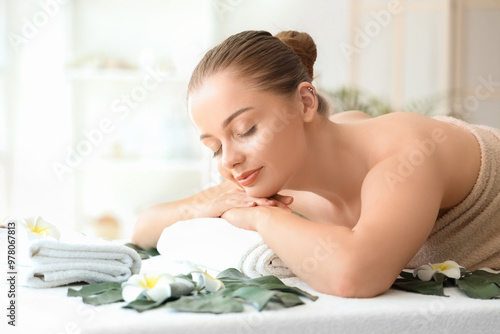 Beautiful young woman relax...