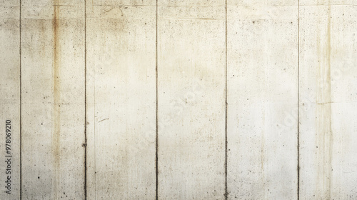 A smooth, light beige concrete wall with faint vertical lines. The surface is largely clean with minimal cracks, creating a sleek, modern texture with subtle imperfections.